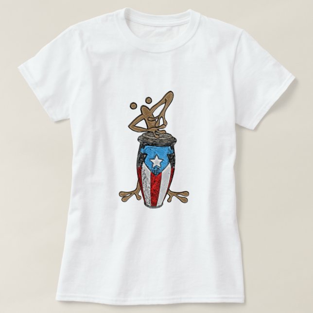 T-shirt Conga Coqui Taino (Design devant)
