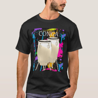 T-shirt Conga Player Conga Drum Instrument Musicien T Shir
