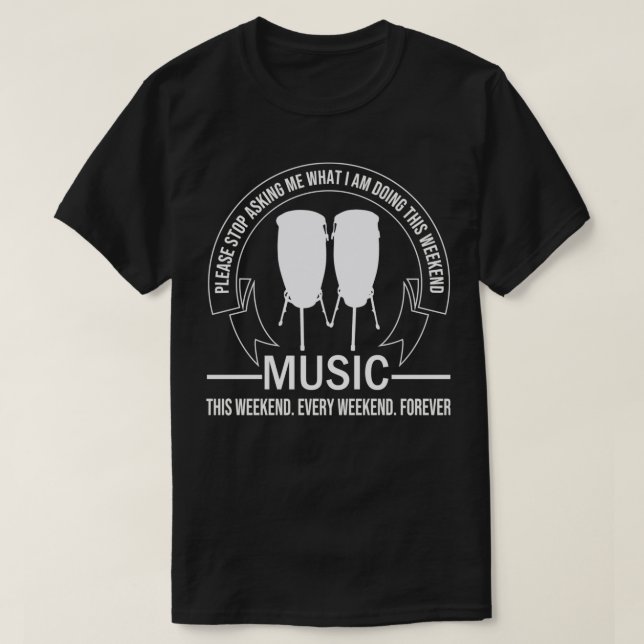 T-shirt Congas Musicien Conga Lecteur Musique Congas Joueu (Design devant)