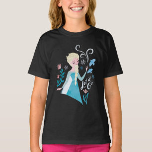T-shirt Congelé 2   Aquarelle Elsa "Let It Go"
