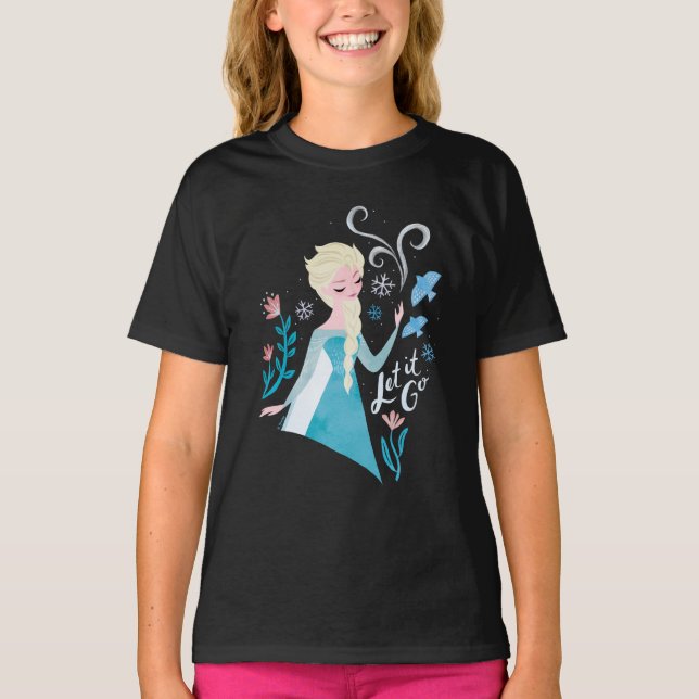 T-shirt Congelé 2 | Aquarelle Elsa "Let It Go" (Devant)