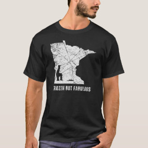 T-shirt Congelé et fabuleux   Pêche à la glace