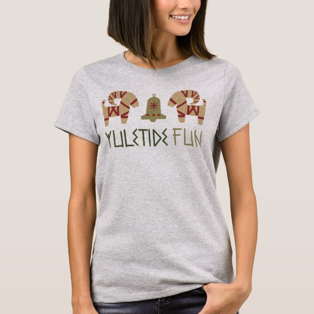 T-shirt congelé| Le plaisir de Yuletide (Devant)