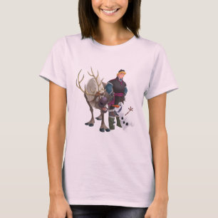 T-shirt Congelé Sven, Olaf et Kristoff
