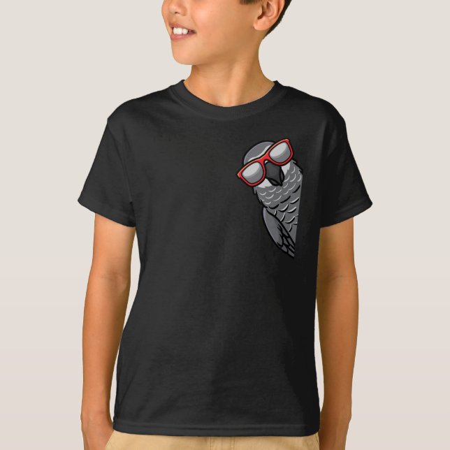 T-shirt Congo African Grey Parrot (Devant)