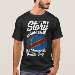 T-shirt Congo République Démocratique Du Congo Mon Histoir