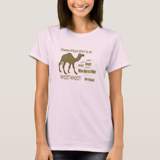 T-shirt Conjecture quel jour c'est ? Chameau de journée en
