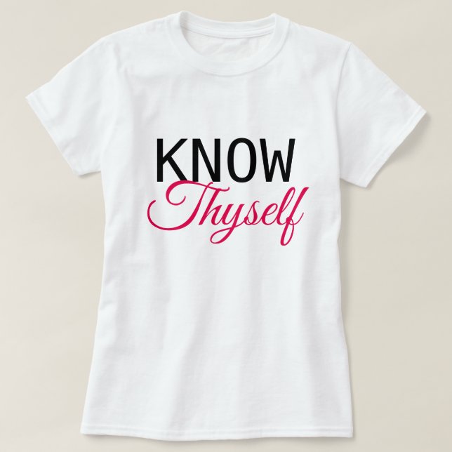T-shirt Connais-Toi (Design devant)