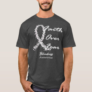 T-shirt Connaissance de la cécité La foi sur la peur dans 