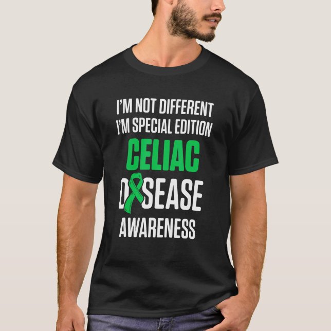 T-shirt Connaissance de la maladie coeliaque Survivant Gue (Devant)
