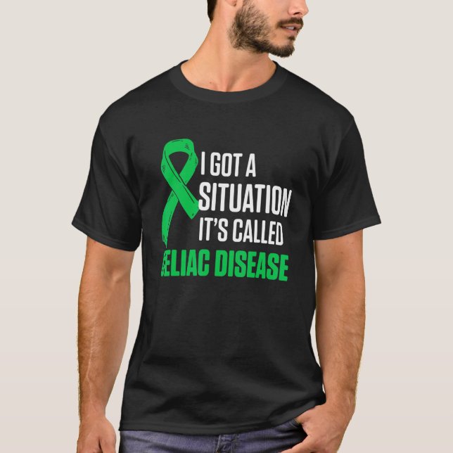 T-shirt Connaissance de la maladie coeliaque Survivant Gue (Devant)