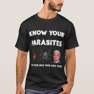 T-shirt Connaissez vos parasites Anti Biden Sucks Drôle An