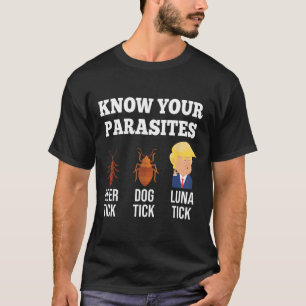 T-shirt Connaissez vos parasites Anti-Trump Funny Tick Res
