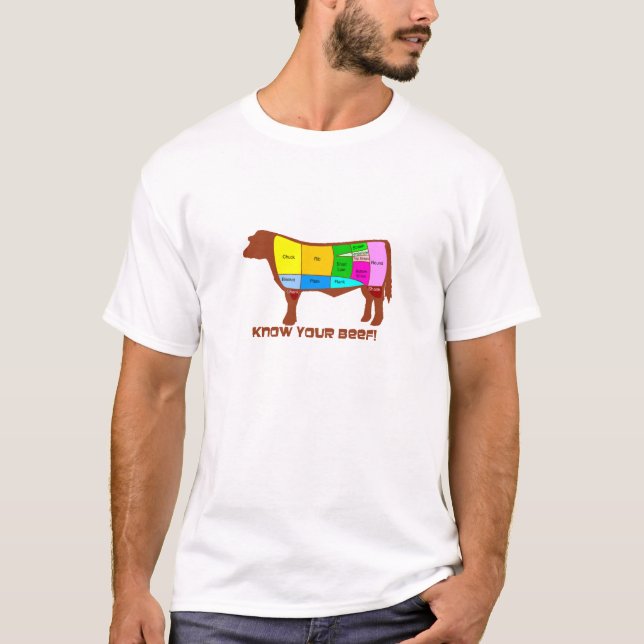 T-shirt Connaissez votre boeuf (Devant)