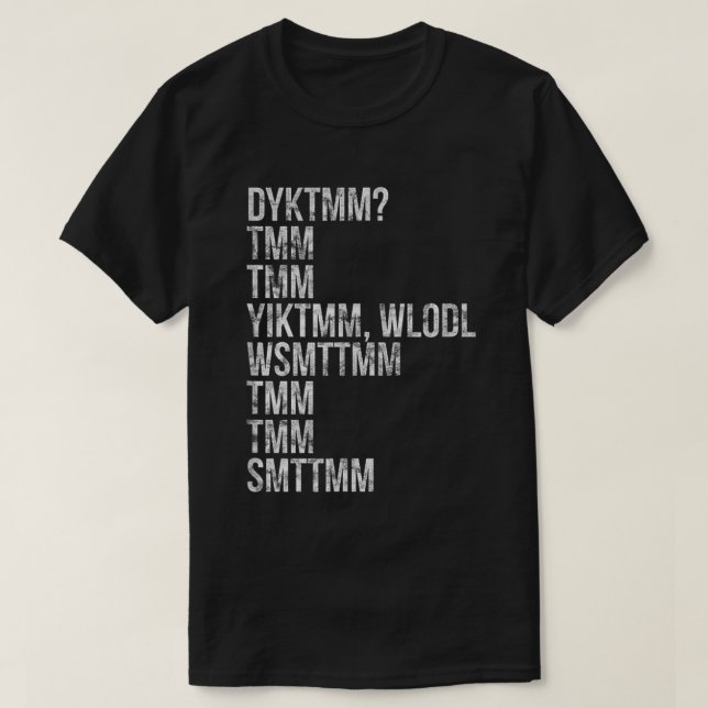 T-shirt Connaissez-Vous L'Homme Muffin Tee Cryptique (Design devant)