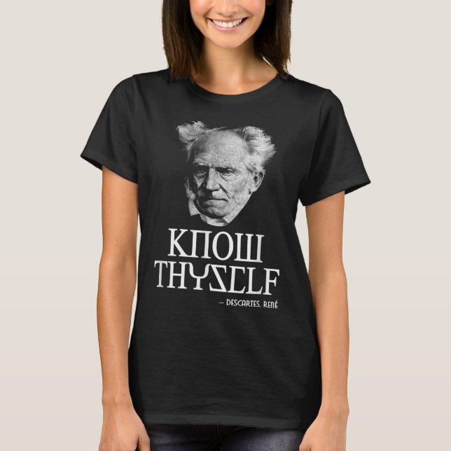 T-shirt Connaissez-Vous Socrates Descartes Schopenhauer Ph (Devant)