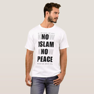 T-shirt connaître l'islam connaître la paix, chemise de l'