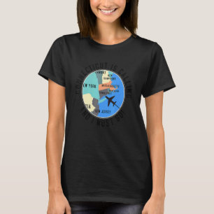 T-shirt Connecticut Appelle Et Je Dois Aller Connecticut S