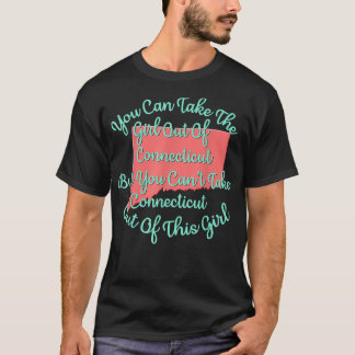 T-shirt Connecticut pour sa fille épouse maman soeur fille
