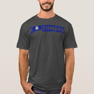 T-shirt Connecticut State et Connecticut Flag Pride pour C
