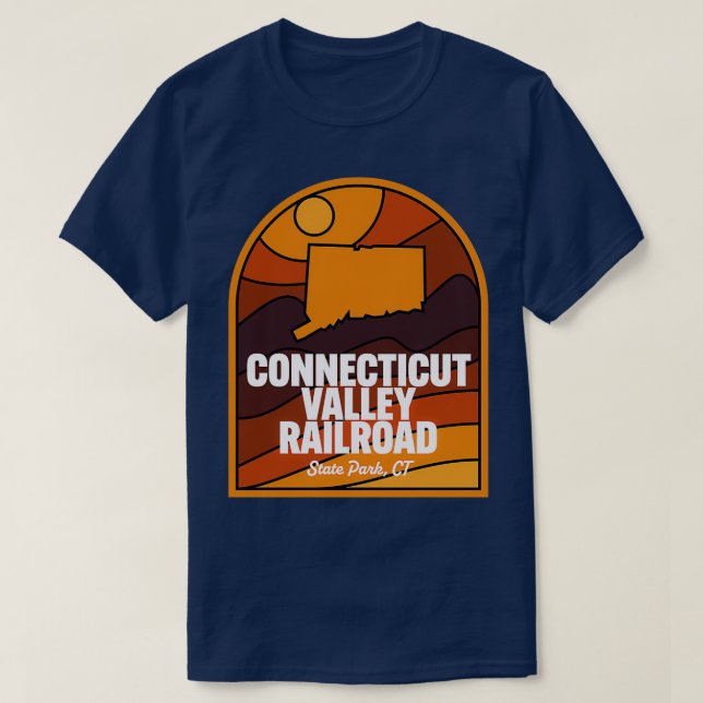 T-shirt Connecticut Valley Railroad State Park (Design devant)