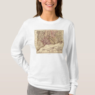 T-shirt ConnecticutPanoramic MapConnecticut