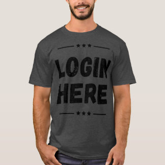 T-shirt Connexion ici T