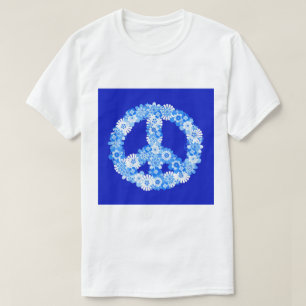 T-shirt Connexion Paix en bleu