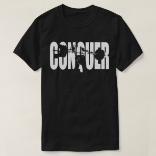 T-shirt CONQUER - Haltérophilie olympique - Motivation de