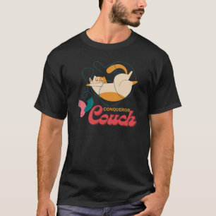 T-shirt Conquérant du canapé couchage Hilarious Kitty