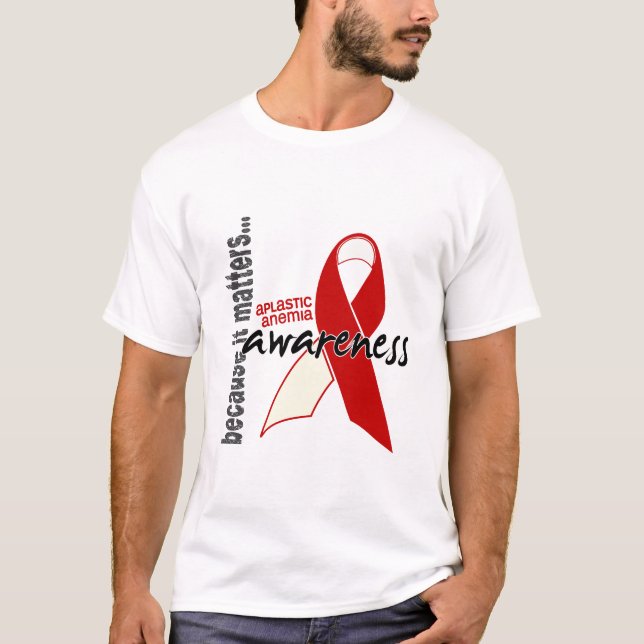 T-shirt Conscience 1 d'anémie aplastique (Devant)