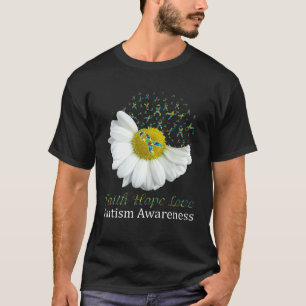 T-shirt Conscience Autistique Daisy Foi Espoir Amour