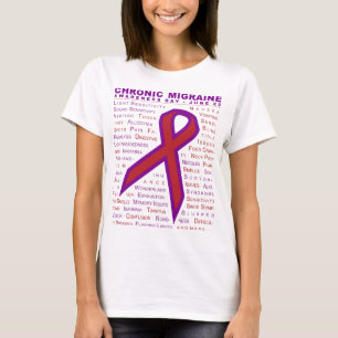 T-shirt Conscience chronique de migraine - symptômes et