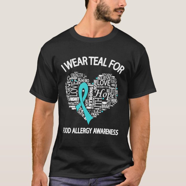 T-shirt Conscience d'allergie alimentaire (Devant)