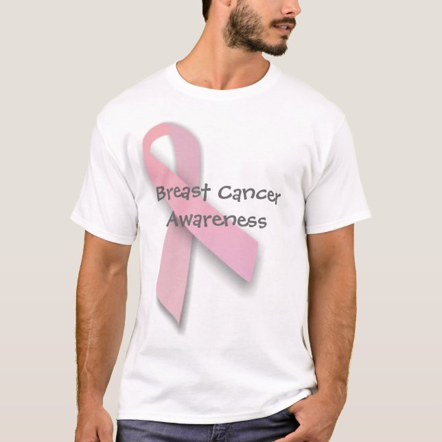 T-shirt Conscience de cancer du sein De base-T (Devant)