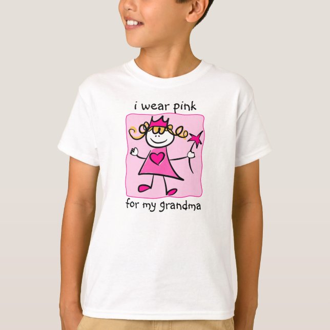 T-shirt Conscience de cancer du sein : Princesse rose (Devant)