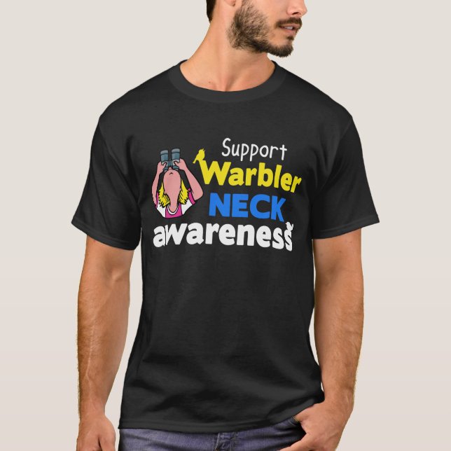 T-shirt Conscience de cou de fauvette de soutien (Devant)