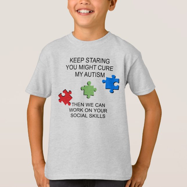 T-shirt Conscience de désordre de spectre d'autisme (Devant)