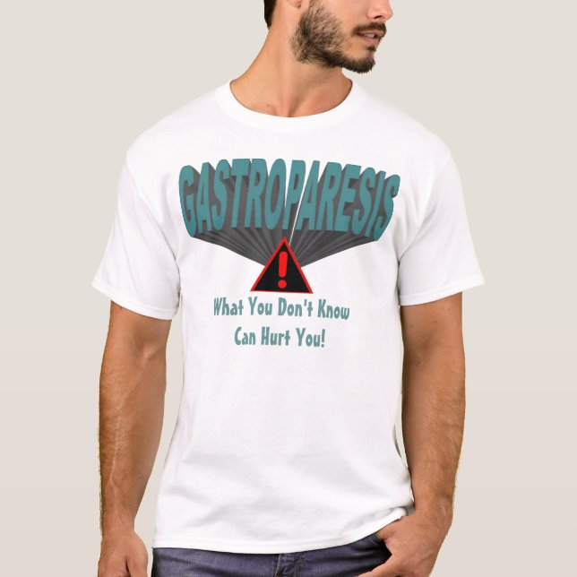 T-shirt Conscience de gastroparésie (Devant)