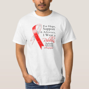 T-shirt Conscience d'espoir de soutien d'anémie aplastiqu