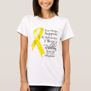 T-shirt Conscience d'espoir de soutien de prévention de
