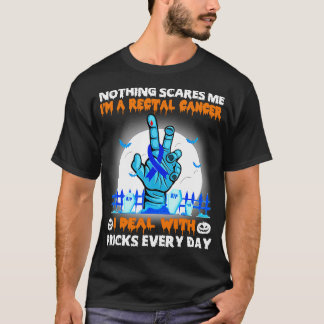 T-shirt Conscience du cancer rectal Rien ne me fait peur H
