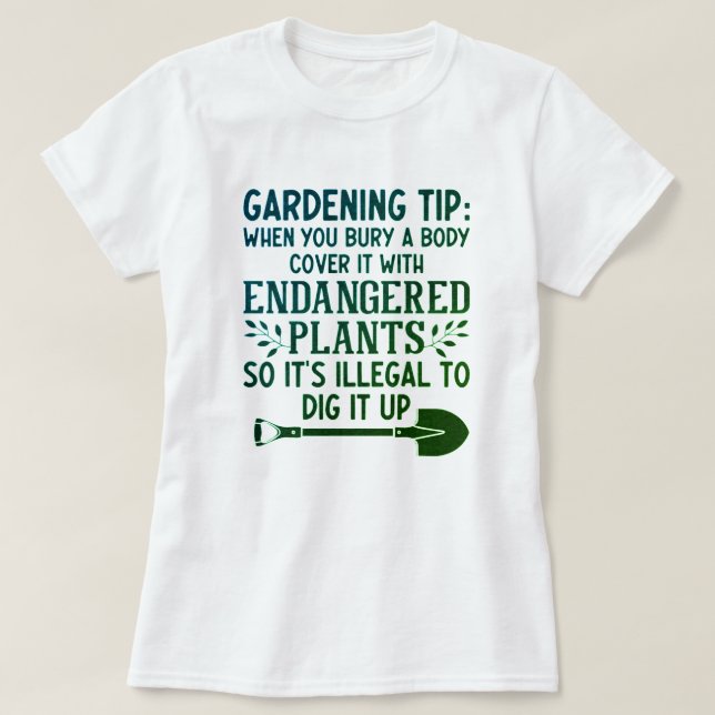 T-SHIRT CONSEIL DE JARDIN FUNNY (Design devant)