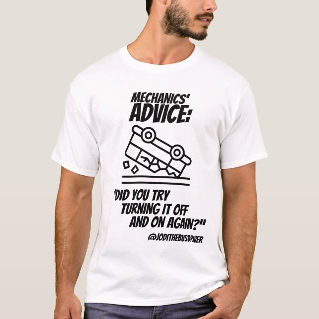T-shirt Conseil de mécanicien (Devant)