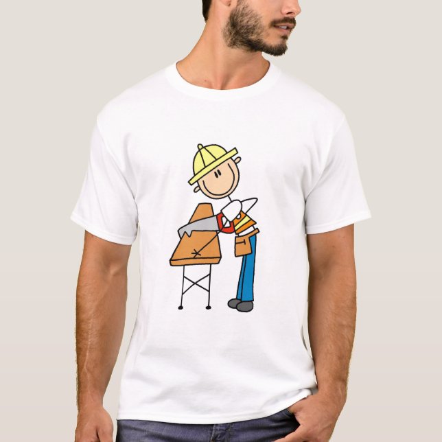 T-shirt Conseil de Sawing de travailleur de la (Devant)