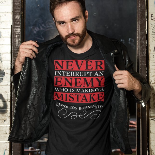 T-shirt Conseil tactique de Napoléon Bonaparte (Créateur téléchargé)