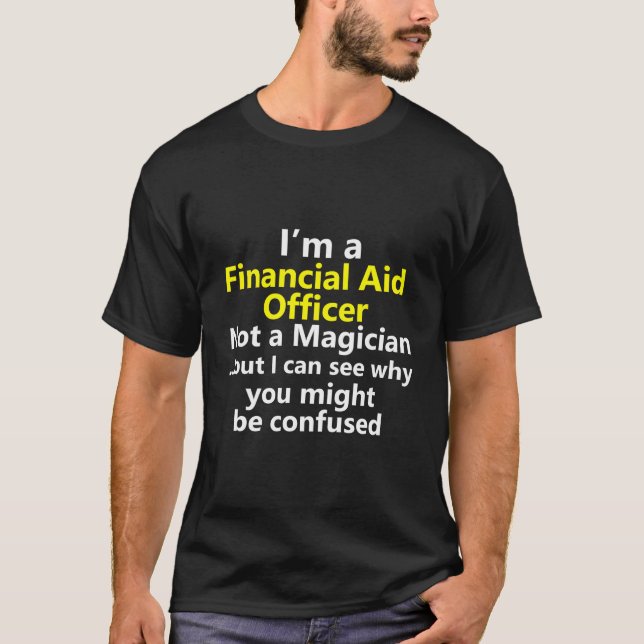 T-shirt Conseiller en aide financière Conseiller Directeur (Devant)