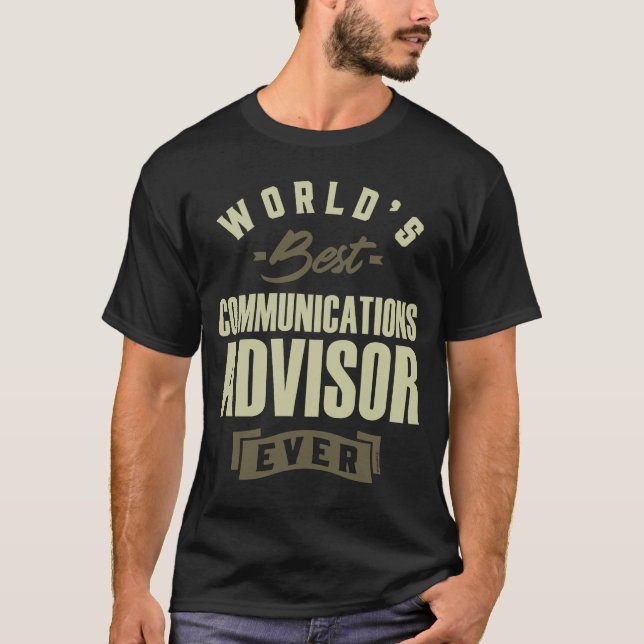T-shirt Conseiller en communications (Devant)