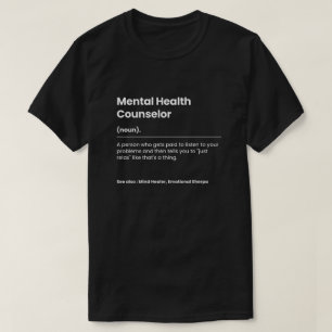 T-shirt Conseiller en santé mentale amusant