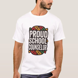 T-shirt Conseiller Scolaire Fier Éducateur Africain Rétro